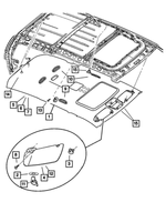 1EE601D1AA - Interior Trim: Coat Hook for Mopar Image