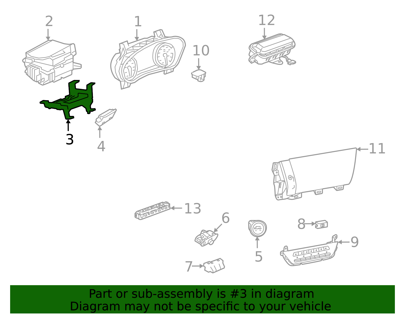 84748159 - High-Quality Head-Up Display Bracket for 2021-2023 Buick ...