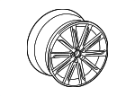 8P0601025DR - : Wheel, Alloy for Audi: A3, A3 Quattro Image