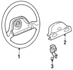 F1CZ3600A - Steering: Steering Wheel for Ford: Escort Image