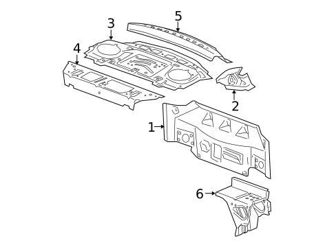 Rear Body for 2007 Chevrolet Cobalt #0