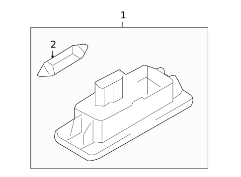 License Lamps for 2012 Audi A4 Quattro #0