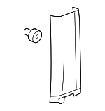 15253568 - Body: Lower Center Pillar Trim for Hummer: H3, H3T Image