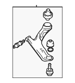 5450126000 - : Lower Control Arm for Hyundai: Santa Fe Image