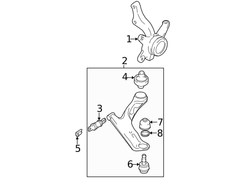 Suspension, Springs & Related Components for 2004 Hyundai Santa Fe #0