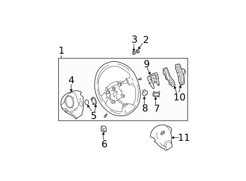 Steering Wheel & Trim for 2003 Hyundai Santa Fe #0