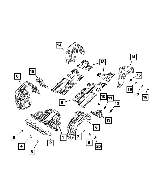 68438808AA - : Splash Shield, Left for Mopar Image