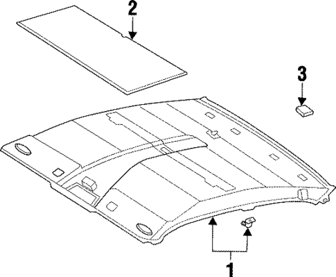 Interior Trim - Roof for 1995 Toyota Supra #0