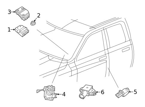 Air Bag Components for 2013 Ram 2500 #1