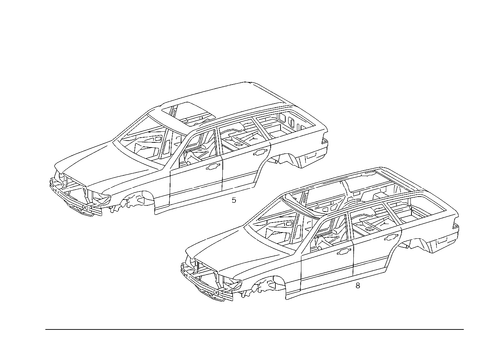 Body Shell for 1989 Mercedes-Benz 300TE #0