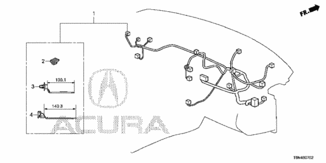 Wire Harness (3) for 2018 Acura NSX #0