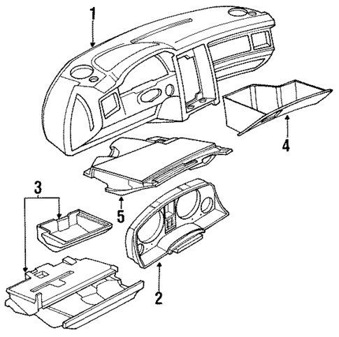 Instrument Panel for 1988 Audi 80 Quattro #0