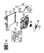 68451118AA - Cooling: Radiator Isolator for Ram: 2500, 3500 Image