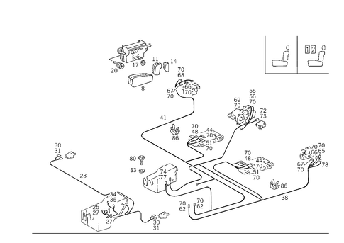 Electric Seat Adjuster for 1988 Mercedes-Benz 300TE #1