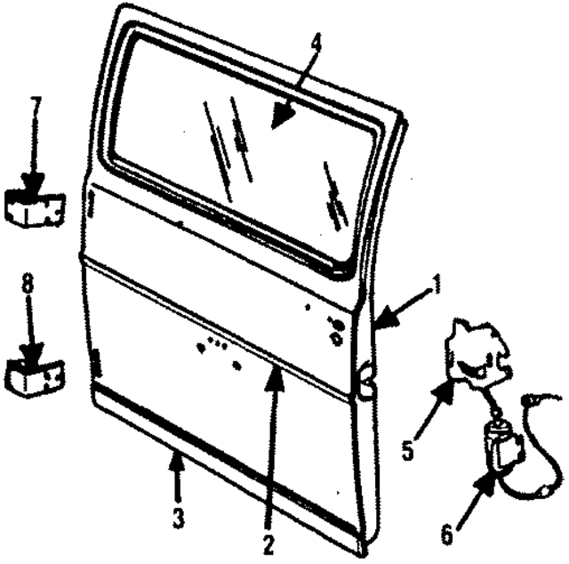 4354695 - Body: Door Shell for Mopar Image