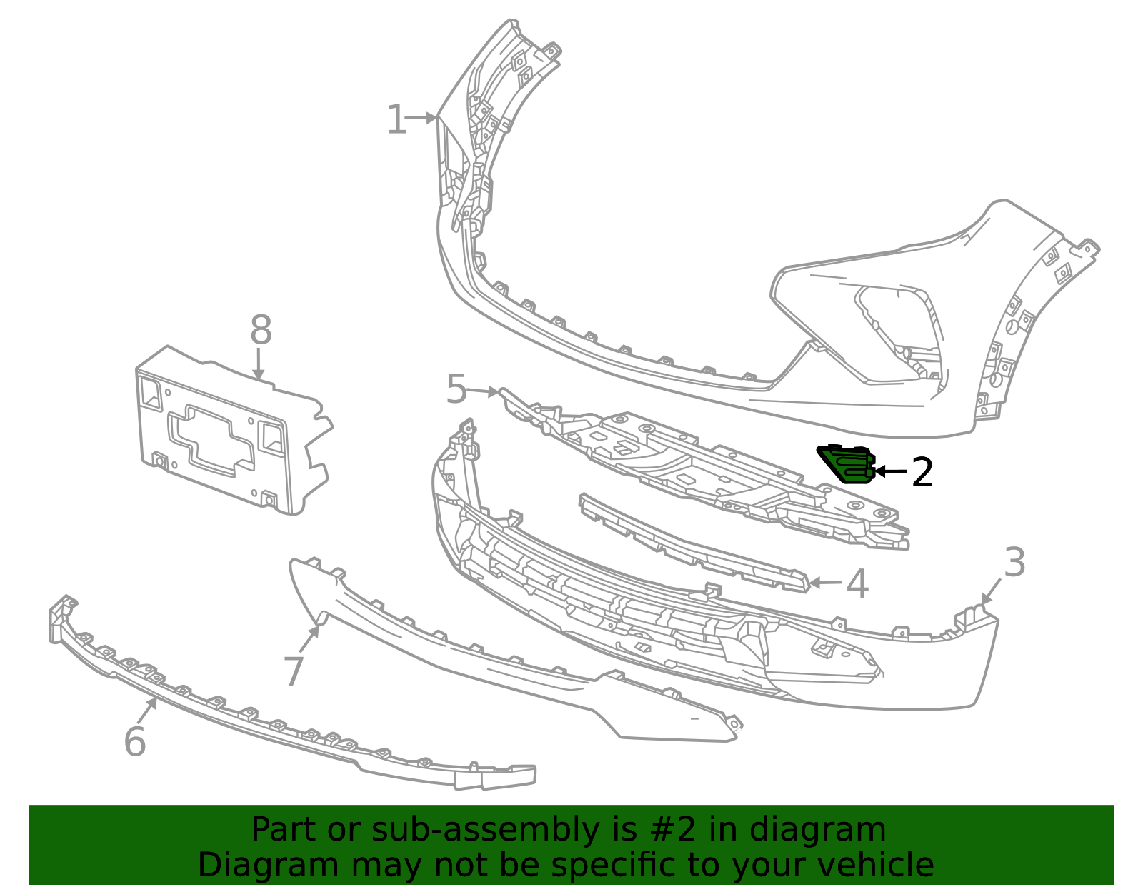 2024-2026 Chevrolet Trailblazer Bezel 42770734 GM | GMPartsDirect.com