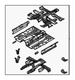 65100T6600 - Body: Front Floor Pan for Hyundai Image