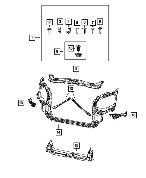 Radiator and Related Parts; Charge Air Cooler for 2014 Dodge Grand Caravan #0