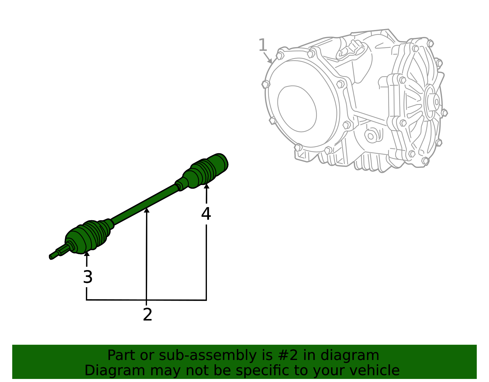 2004-2013 GM Axle Shaft Universal Joint Shaft 22873444 | Applegate ...