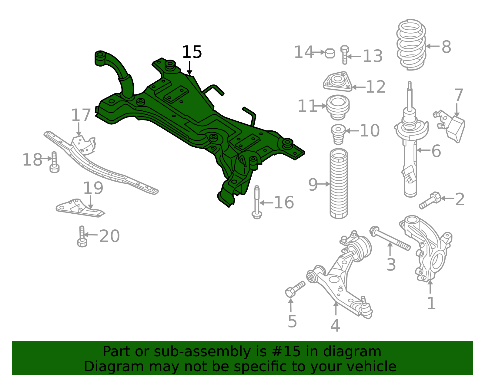 2010-2012 Mazda 3 Cross-Member BBM4-34-800E | OEM Parts Online