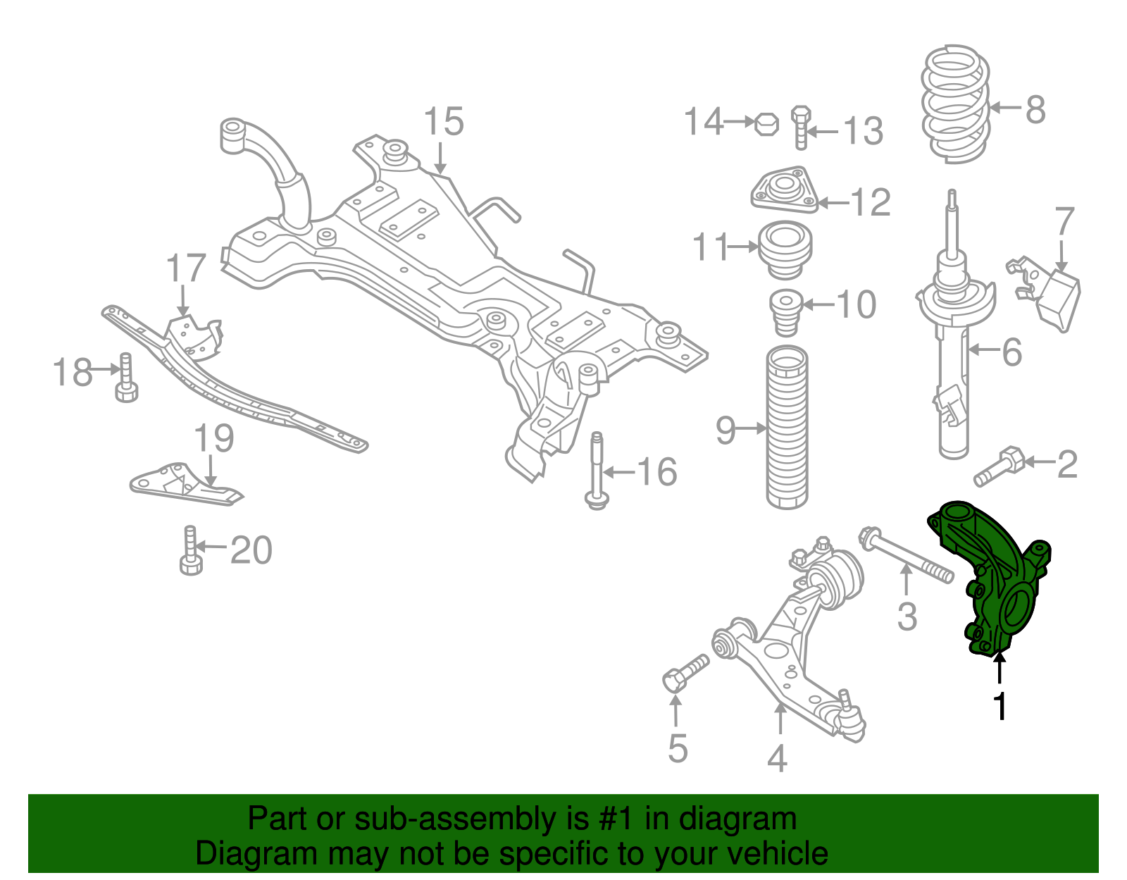2010-2013 Mazda 3 Knuckle BBM2-33-021C | RealMazdaParts.com