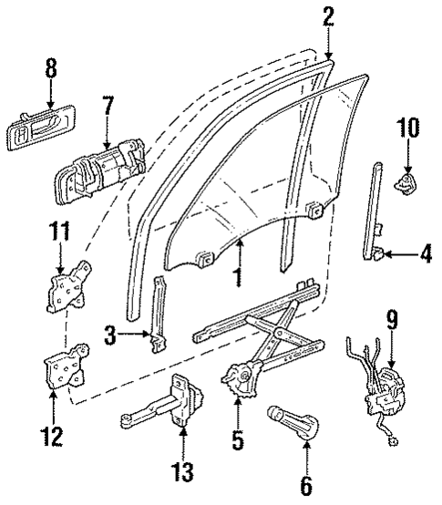 Front Door for 1992 Honda Accord #2