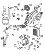 5019181AA - Air Conditioning &amp; Heater: A/c And Heater Upper Housing for Mopar Image