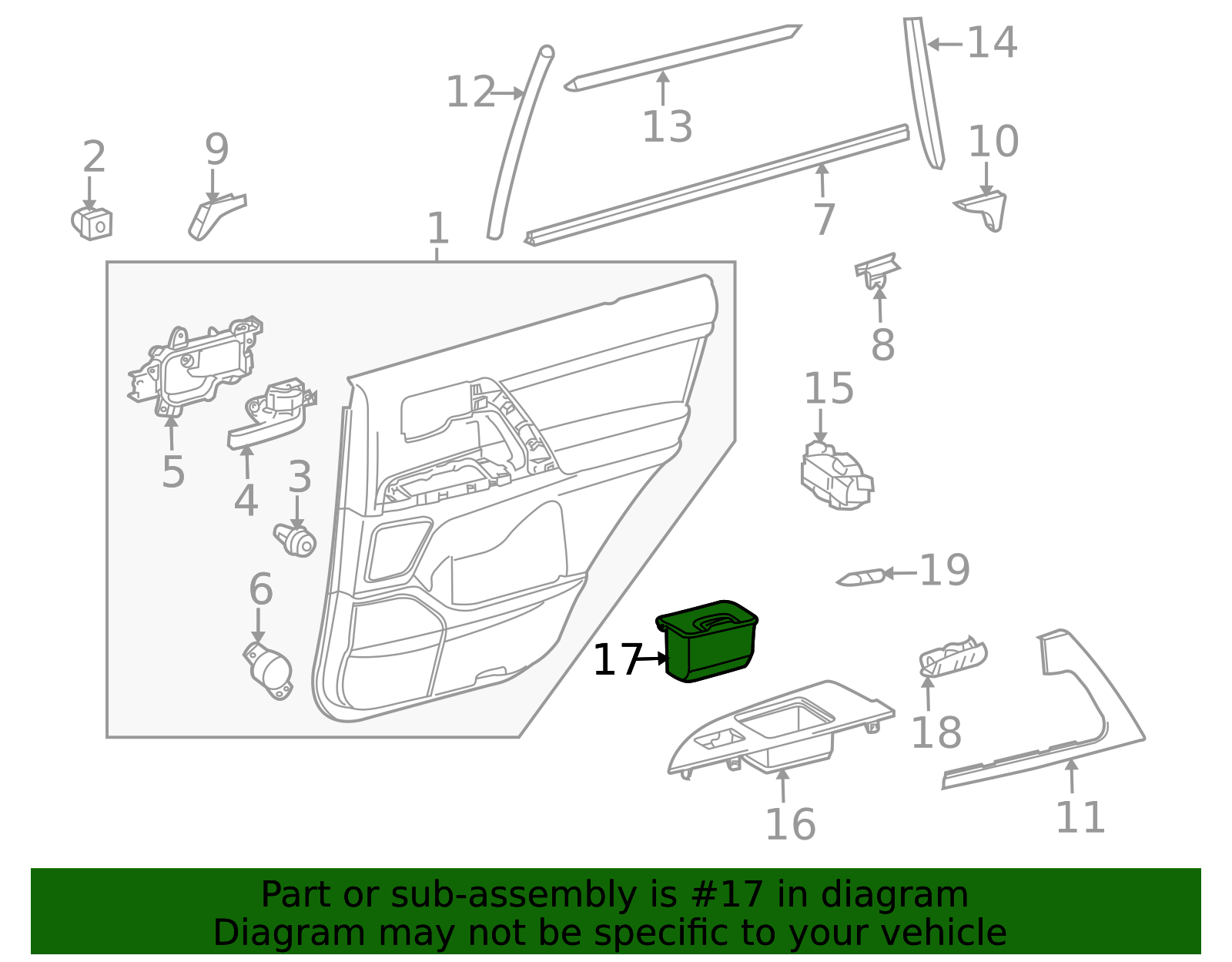 2008-2011 Toyota Land Cruiser Ash Tray Assembly 74130-60140