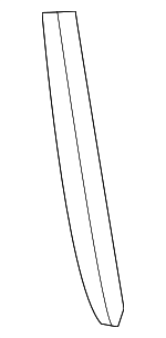 7595360010 - Body: Black Out Tape for Toyota: Land Cruiser Image