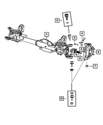 68029528AB - Front Axle; Two Wheel Drive; Differential and Drive Line: Axle Housing for Mopar Image image