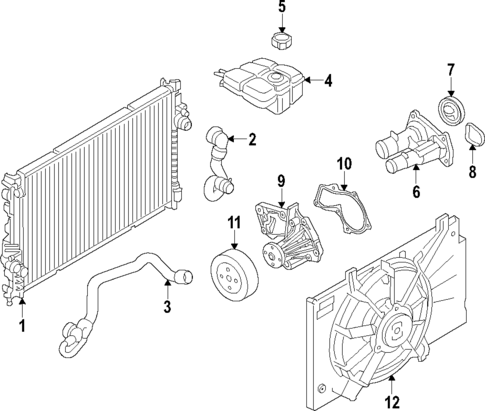 Cooling System for 2016 Ford Escape #0