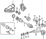 2023500123 - Universals &amp; Rear Axle: Differential Case for Mercedes-Benz Image