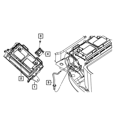 Battery, Battery Tray and Cables for 2012 Dodge Challenger #0