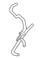 4E122447BQ - Cooling System: Return Hose for Volkswagen: Golf, Golf SportWagen, Jetta Image