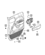 55397411AA - Interior Trim: Door Handle Spacer, Right Or Left for Mopar Image