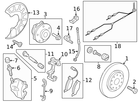 Front Brakes for 2010 Volkswagen CC #0