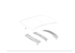 2046500801 - Roof: Roof Frame for Mercedes-Benz: C250, C300, C350 Image