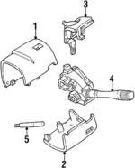 F1AZ13K359A - Electrical: Multi-function Switch for Ford: Crown Victoria | Lincoln: Town Car | Mercury: Grand Marquis Image