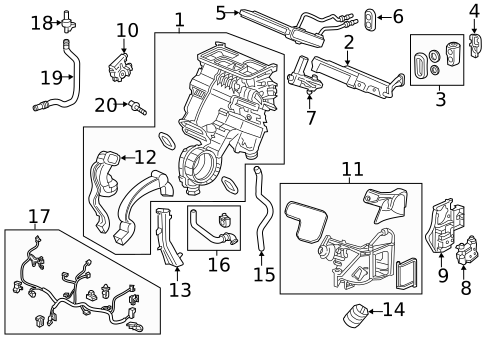 Condenser, Compressor & Lines for 2024 Honda Passport #1