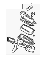 8C2Z9600B - Engine: Air Cleaner Assembly for Ford Image