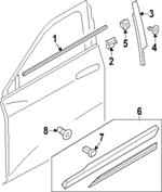4KE837901A - Body: Trim for Audi: Q8 e-tron, Q8 e-tron Sportback, SQ8 e-tron, SQ8 e-tron Sportback Image