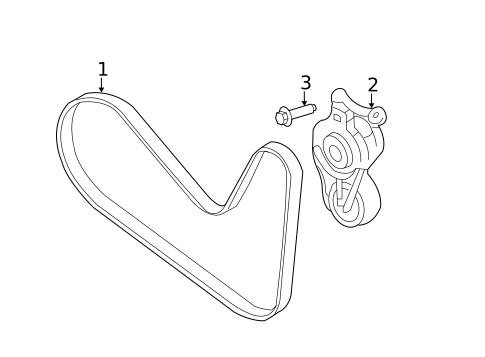 Belts & Pulleys for 2010 Ford Flex #11