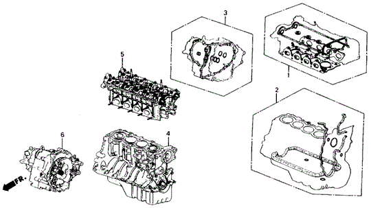 Gasket Kit - Engine Assy.  - Transmission Assy. for 1986 Acura Integra #0