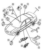 JF70TL2 - : Sunroof Switch for Mopar Image