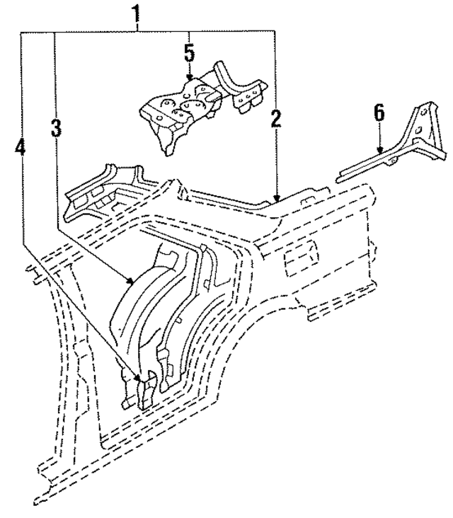 B60771150 - Body: Wheelhouse for Mazda Image