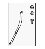 16117354283 - Fuel System: Fuel Tank Strap for BMW: 530i, 530i xDrive, 540d xDrive, 540i, 540i xDrive, 640i xDrive Gran Turismo, 840i, 840i Gran Coupe, 840i xDrive, 840i xDrive Gran Coupe, Alpina B8 Gran Coupe, M5, M550i xDrive, M8, M8 Gran Coupe, M850i xDrive, M850i xDrive Gran Coupe Image