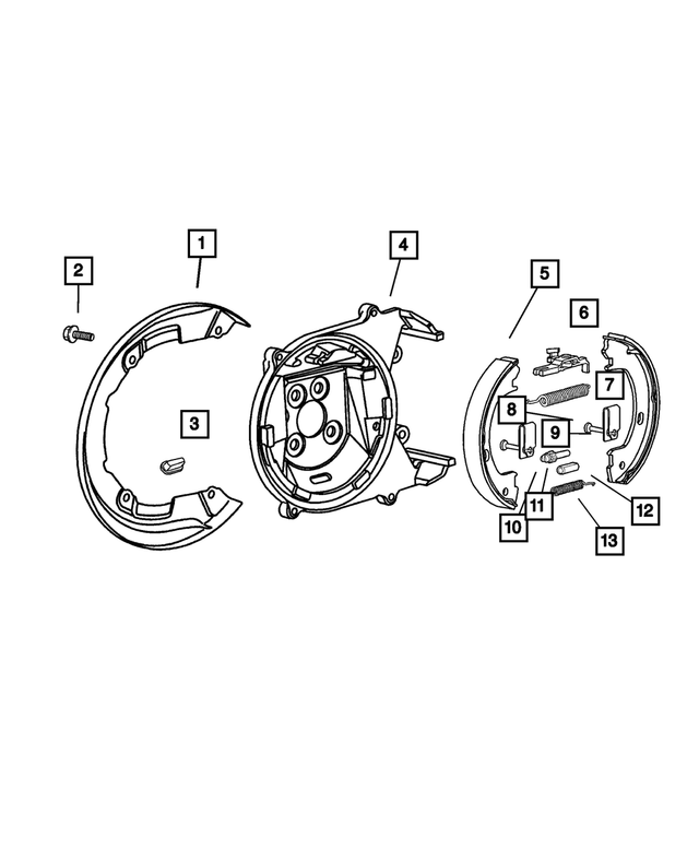 4723981 - Parking Brake: Rear Brake Dust Shield To Adapter Screw for Mopar Image