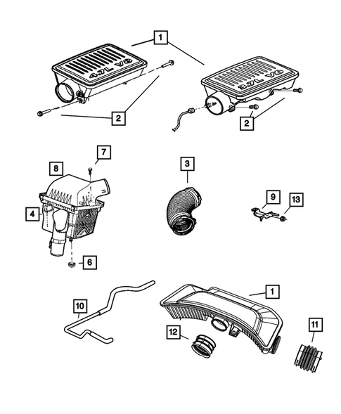 Air Cleaner for 2005 Jeep Grand Cherokee #0