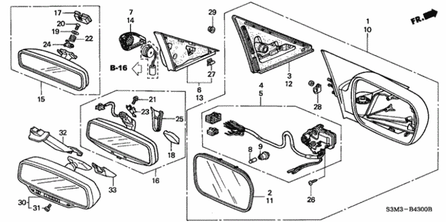 Mirror for 2002 Acura CL #0