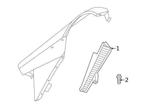 Exterior Trim - Fender for 2004 Dodge Viper #0